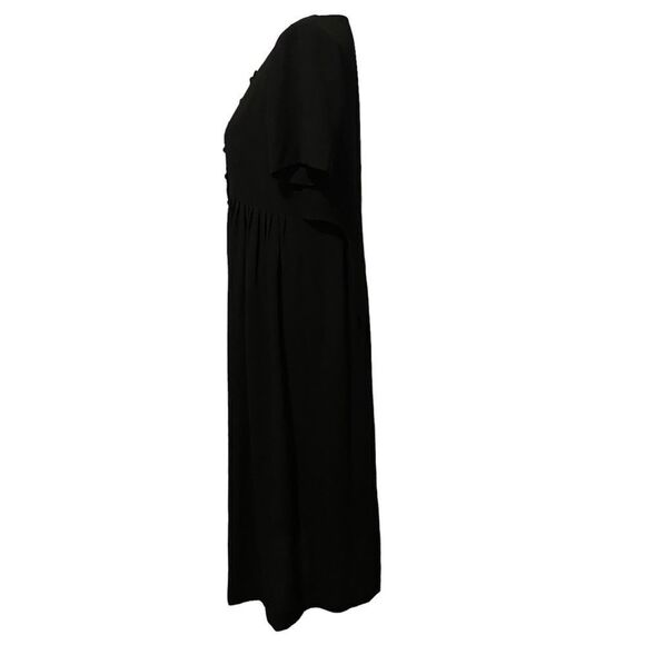 Vintage Liz Claiborne Black Modest Formal Maxi Dress - Picture 4 of 9